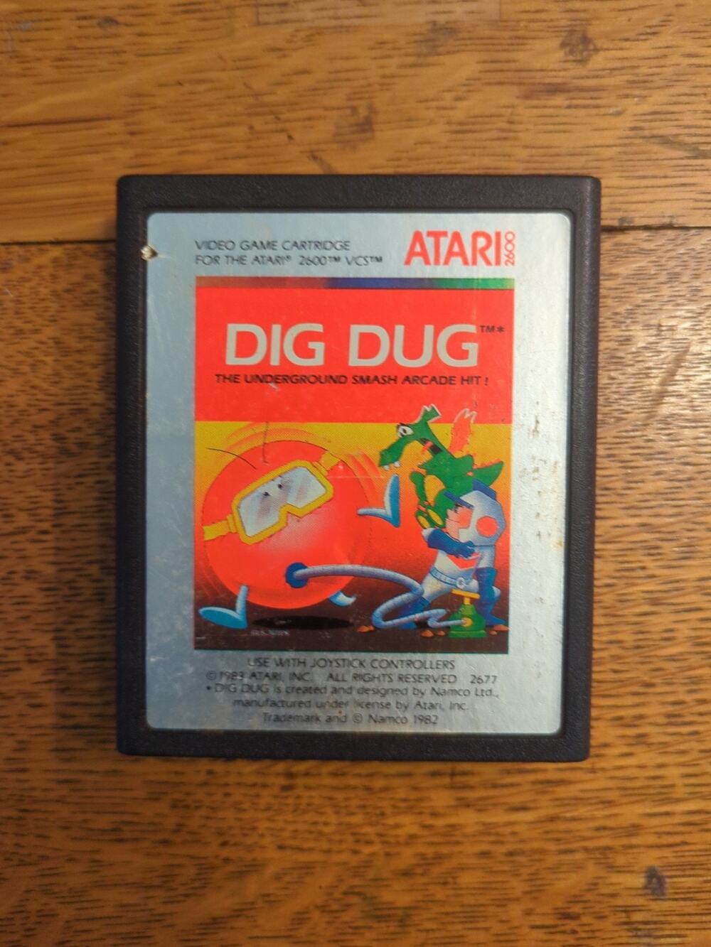Dig Doug (Atari 2600, 1983) Game Cartridge Only